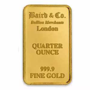 1/4oz Baird & Co Minted Gold Bar (2)