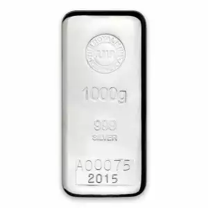 1kg The Royal Mint Silver Cast Bar (2)