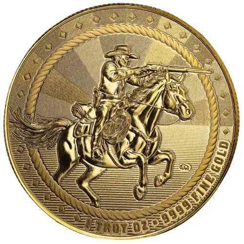 1oz Cowboy - Rifleman Gold Round (2)