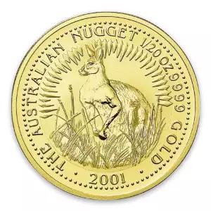 2001 1/4oz  Bullion Nugget / Kangaroo Coin (2)