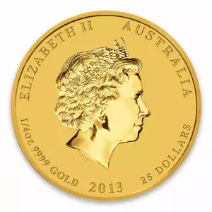 2013 1/4oz Australian Perth Mint Gold Lunar II: Year of the Snake (2)
