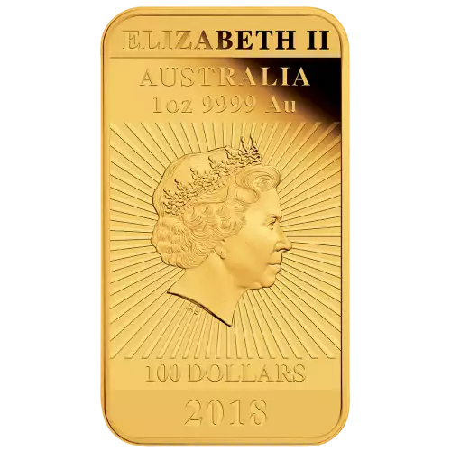 2018 Australian Perth Mint 1oz Dragon Gold rectangular coin (3)