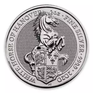 2020 2oz Silver Britain Queen's Beast: The White Horse of Hanover (2)