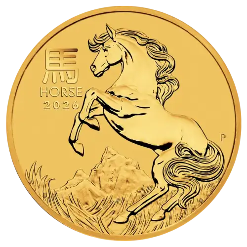 2026 1/2oz Australian Perth Mint Gold Lunar Series III: Year of the Horse (3)