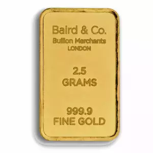 2.5g Baird & Co Minted Gold Bar (2)
