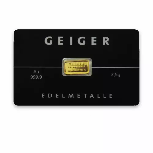 2.5g Schloss Güldengossa Gold Bar (CoinCard) (2)