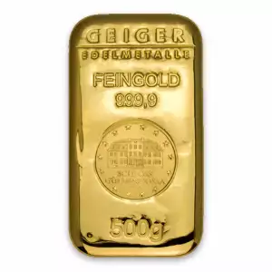 500g Schloss Güldengossa Cast Gold Bar (2)