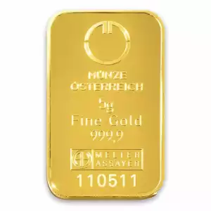 5g Austrian Mint Gold Bar (2)