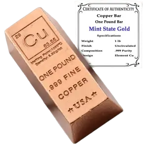100 oz Fine 9 Mint Copper Bar (2)