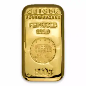 500g Schloss Güldengossa Cast Gold Bar (2)