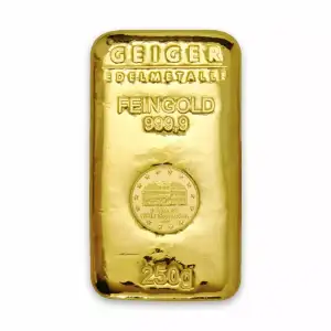 250g Schloss Güldengossa Cast Gold Bar (2)