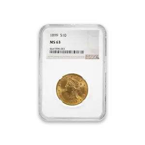 Liberty Head $10 (1838 - 1907) - PCGS - MS63