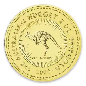 2000 2oz  Bullion Nugget / Kangaroo Coin (2)